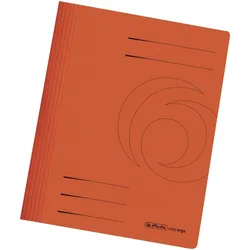 herlitz Schnellhefter Karton gefaltet orange intensiv