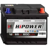 Autobatterie 12V 65Ah 600A/EN ersetzt 44 45 50 55 60 62 63 64 66 67 68 70 Ah