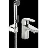 HANSA HANSAPINTO Waschtischarmatur, Ohne Ablaufgarnitur, Funktionsbrause, Ausladung 107 mm, 45052283