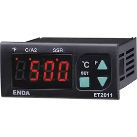 Enda ET2011-RT-230 PID Temperaturregler Pt100 -100 bis +600 °C Relais 8 A, SSR (L x B x H) 71 x 77 x 35 mm