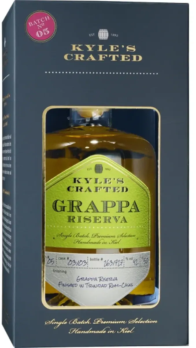 Kyle`s Crafted Grappa Riserva Batch No.5 42% vol. 0,5 l
