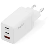 Digitus USB GaN 67W 2x USB-C 1x USB-A Weiß