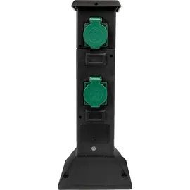 Grafner Gartensteckdose 1 St. Schwarz