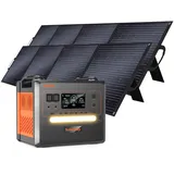 SOLARPLAY Solar Generator mit 400W Solarpanel, 2500W Tragbare Powerstation mit 2300Wh LiFePO4, 12 Ausgang, Portable Power Station für Outdoor Camping, Wohmobil-Reisen, Notfall (Q2402M 2xSolar)