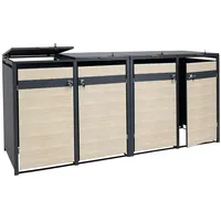 MCW Mülltonnenverkleidung MCW-J82 117 x 264 x 80 cm braun