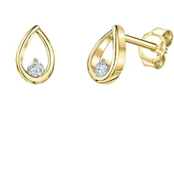 Fascination by Ellen K. Ohrstecker 585/- Gelbgold glanz Zirkonia
