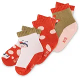 Sigikid Socken-Set 3er happy ladybug in Rot/Rosa/Grün | 19-21