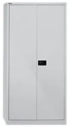 Bisley Universal Flügeltürenschrank Stahl 4 Fachböden abschließbar 914 x 400 x 1.950 mm Hellgrau
