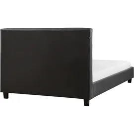 Beliani Bett mit Lattenrost Stoff La Rochelle 140 x 200 cm