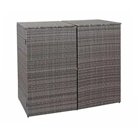 Proregal Mülltonnenverkleidung 176 x 130 x 131 cm grau
