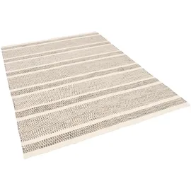 Pergamon Rana Streifen 190 x 290 cm Grau/Weiß
