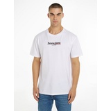 Tommy Jeans T-Shirt »TJM REG RWB TJ TWIST FLAG TEE«, Gr. S, white, , 91014653-S