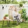 Outsunny Rattansessel Ei-Förmig 95 x 95 x 155 cm beige 1 St.