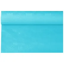 Papstar Papiertischtuch mit Damastprägung 6 m x 1,2 m, türkis - Türkis