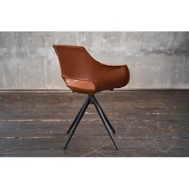 KAWOLA Zaja Kunstleder drehbar vintage cognac