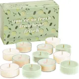 PartyLite 12-teiliges Teelicht-Sampler, duftende Teelichter, Geschenk-Set (New You're So Fresh)