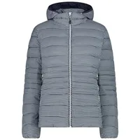 CMP WOMAN JACKET ZIP HOOD bianco gesso-titanio (13ZU) 44