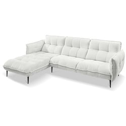 SOMETA Ecksofa Molto Stoff Silver