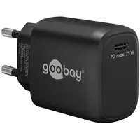 goobay USB-CTM PD Schnellladegerät (25 W) schwarz