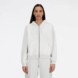 NEW BALANCE Damen Jacke Sport Essentials Fleece, ASH HEATHER  (WJ41502AHH), L