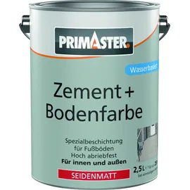 Primaster Zement und Bodenfarbe 2,5 L steingrau