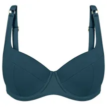 Triumph Bikini-Top Damen Blau/Grün 42 Cup C