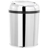 Infactory Mülleimer 3 l Silber