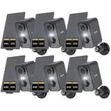 ieGeek Überwachungskamera 3MP Überwachungskamera Außen/InnenAkku (Aussen, Außen/Innen, Außenbereich, drinnen, 2K Kamera Überwachung Kabellos WLAN Aussen IP Kamera Outdoor, 6-tlg., mit PIR Bewegungsmelder 2-Wege-Audio Farbige Nachtsicht Wasserdicht, Cloud/Memory Card Storage Alex 2,4 GHz) schwarz