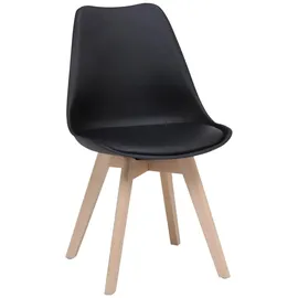 CASANOVA Esszimmerstuhl LUKAS Kunstleder schwarz 4er Set