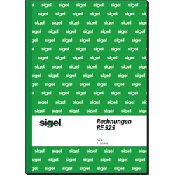 Sigel Formularbuch Rechnung A5 hoch VE=2x50 Blatt