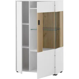 Home Affaire Vitrine Hudson 75 x 38 x 125 cm Weiß