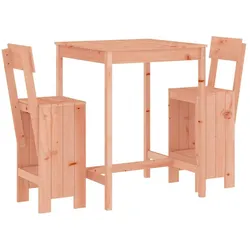 vidaXL 3-tlg. Gartenbar-Set Massivholz Douglasie