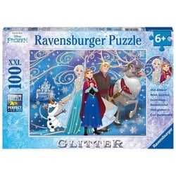 Puzzle Ravensburger Frozen - Glitzernder Schnee 100 Teile XXL Glitzer