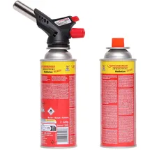 Rothenberger Industrial 1000003307 Gasbrenner inkl. Piezozünder, inkl. Gasflasche 1 Set