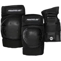 Powerslide Protektoren-Set "Basic Kids Set" Gr. XS, schwarz, Protektoren,
