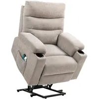 Homcom Fernsehsessel, Braun, Kunststoff, 93x102x101 cm Wohnzimmer, Sessel, Polstersessel