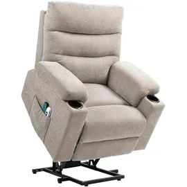 Homcom Fernsehsessel, Braun, Kunststoff, 93x102x101 cm Wohnzimmer, Sessel, Polstersessel