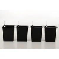 Vivanno Blumenkübeleinsatz aus Kunststoff mit Bewässerungsset - 29x29x32 cm