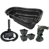 Ubbink TEICH-SET 500 Teichbecken 500L + Pumpe Schlauch Wasserspeier Pflanzkörbe