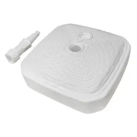 FIXKRAFT Schirmständer eckig weiß