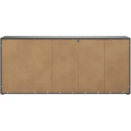 manjana möbel Style 225 x 98,7 x 40 cm Anthrazit / Schwarz