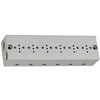 Riegler Reihengrundplatte 6-fach, M5 für Mini-Magnetventile 15 mm