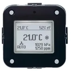 Busch-Jaeger 6109/28 Raumtemperaturregler mit CO2/Feuchte-Sensor Heiz-/Kühlbetrieb 2CKA006134A0316 610928