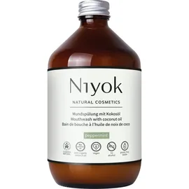 Niyok Mundspülung mit Kokosöl Pfefferminze 500 ml