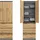 home collective Kleiderschrank 50 x 40 x 180 cm Anthrazit/Eiche