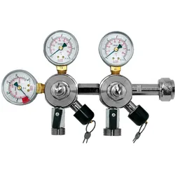 Co2 - Druckminderer, 2 Druckanzeigen für Bier und AFG, Zapfanlage 3 und 7 Bar