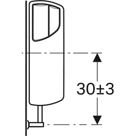 Geberit AP140 Aufputz-Spülkasten mit 2-Mengen-Spülung und verschraubtem Deckel Weiß