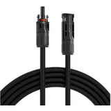 HB-DIGITAL Solarkabel Reines Kupfer 4mm2 mit Solarstecker Schwarz 10m Solarkabel, Solarstecker, (1000 cm), Solarkabel 4mm2 und Solarstecker sind vom TÜV Rheinland zertifiziert schwarz