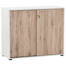 MÖBELPARTNER Serie 400 Aktenschrank 100,1 x 41,0 x 83,6 cm braun