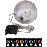 Europalms LED Snowball 15cm, eisblau